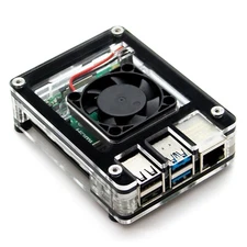 C4Labs - Zebra 4 Interior Fan Case for Raspberry Pi 4 B