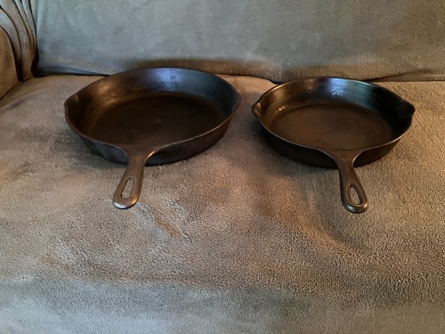 Lot Of 2 (two) Wagner Iron Skillets #8 /# 10