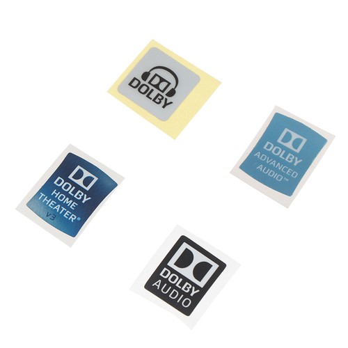 Dolby Surround Sound Labels Laptop Stickers Desktop Decor DIY Stickers - Afbeelding 8 van 15