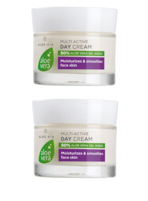 LR Aloe VIA Aloe Vera Multi-Aktive Tagescreme Day Creme 2x 50ml