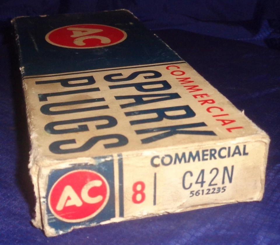 BG653 Vtg AC Spark Plugs C42N Commercial 14mm Lot x8 NOS - Image 3 of 4