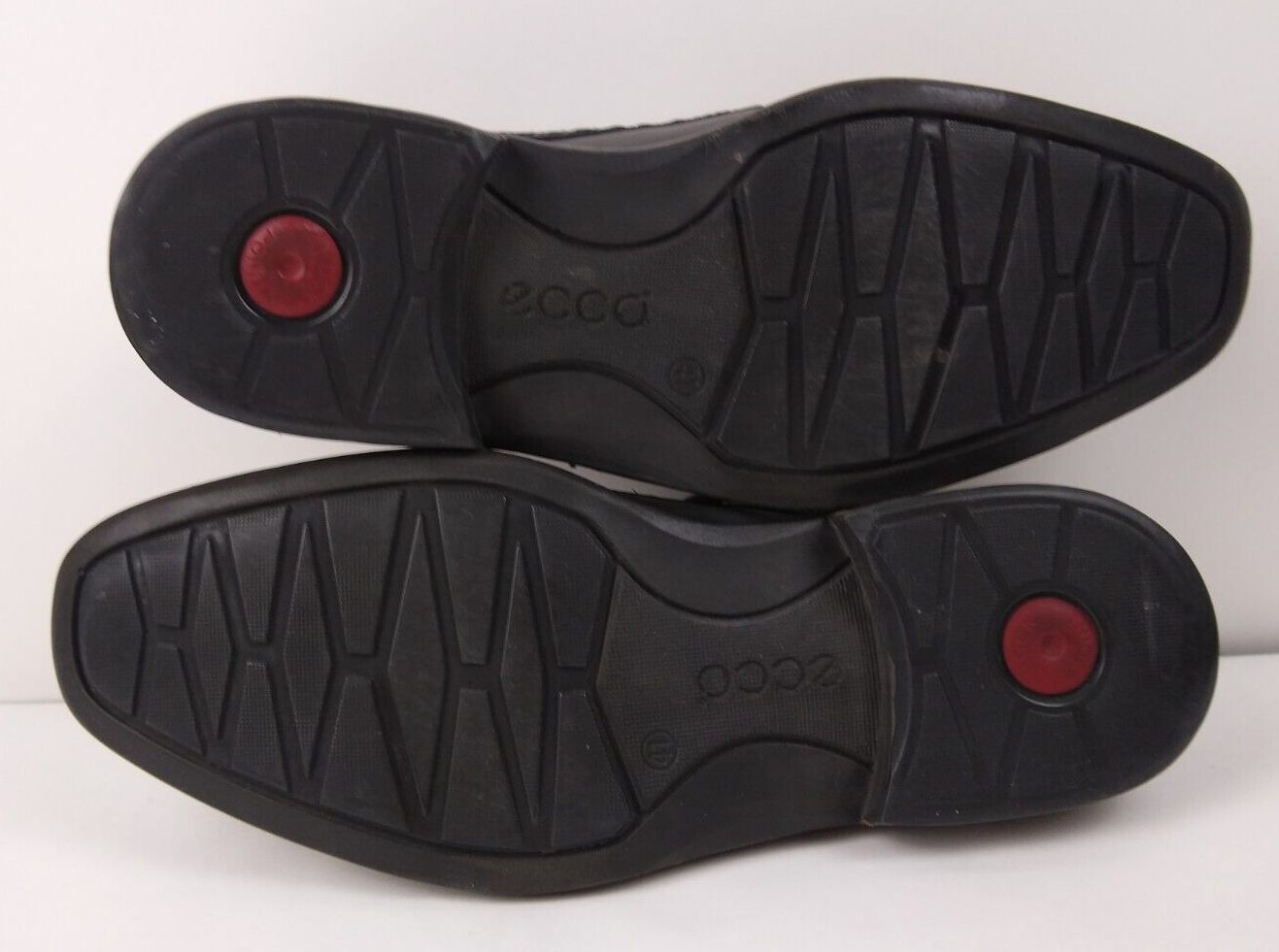 SAOLA Scarpe eleganti Oxford stringate da uomo Ecco Shock Point in pelle nera taglia 41 US 7 7 5