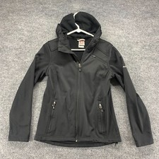 Avalanche Jacket Womens Medium M Black Full Zip Hooded Long Sleeve Outdoor Lined