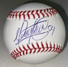 Martin Perez Signed OMLB Baseball Texas Rangers Auto MLB Hologram