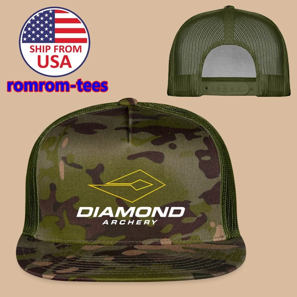 Diamond Archery Army Green Trucker Hat Cap Adult Size