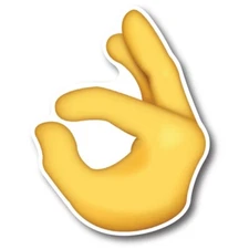 Magnet Me Up Perfect Hand Emoji Magnet Decal Perfect for Car or Truck