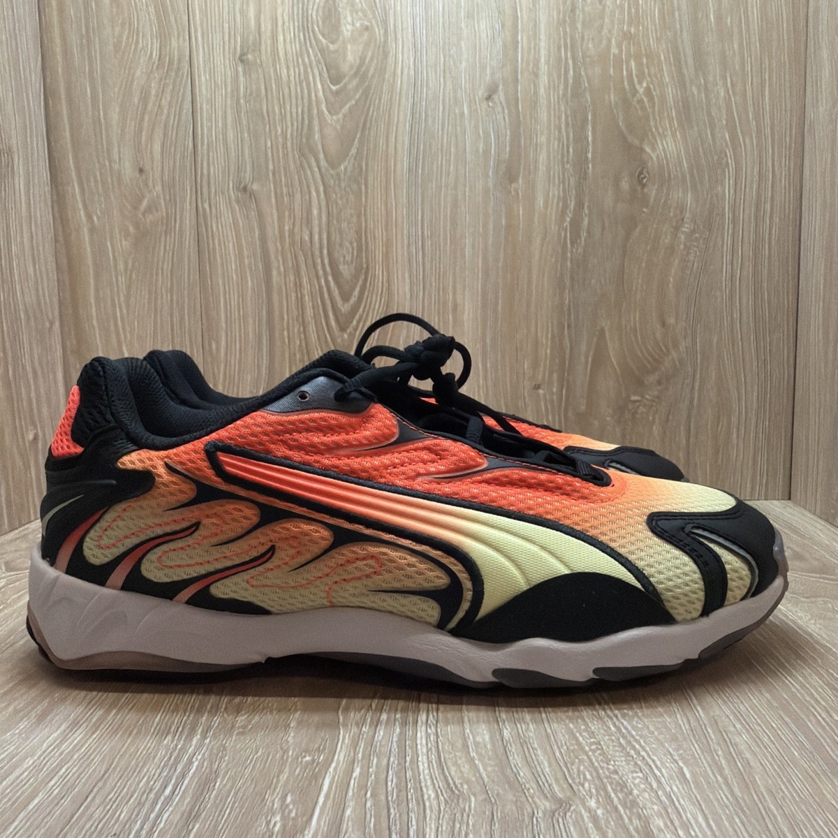 PUMA Inhale Lace Up Mens Glowing Red Sneakers Casual Shoes  display picture 3