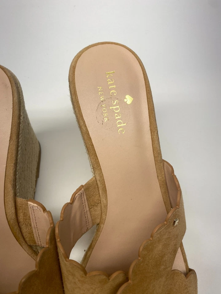 Sandalia Kate Spade Mujer Alpargata Cruzada Tacón Cuña Talla 10 Foto 3 de 4