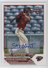 2023 Topps Pro Debut Auto Sterlin Thompson #PD-185 Auto 0j81