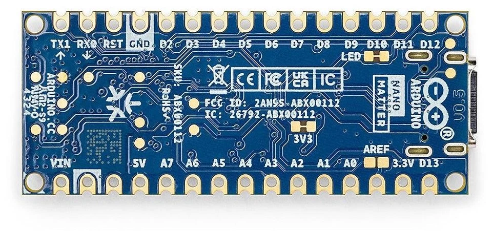 Arduino Nano Matter, IoT-Board, Cortex-M33, 1536kB Flash, 256kB RAM, Thread, BLE - Bild 4 von 4
