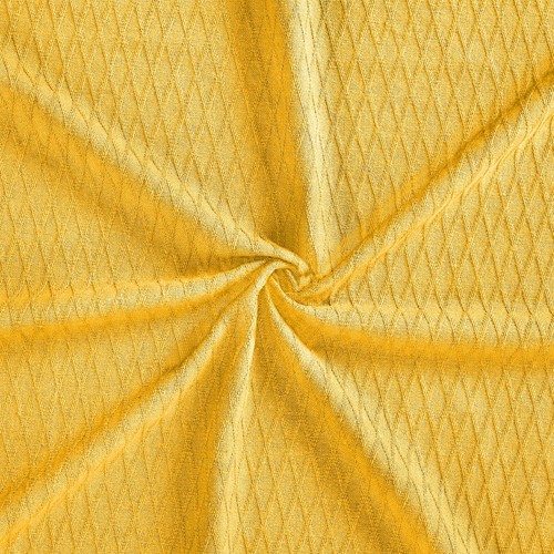 California King Yellow Cotton Woven Geometric Blanket - Picture 9 of 10