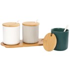  1 Set Condiment-Kanister Gewürzspeicher-Gläser Gewürz-Flaschen