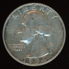 1954 P Washington Quarter KM#164  0.900 Silver 0.1808 oz Act. Silver Weight