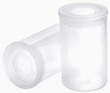 20 PCS Clear Plastic Film Canisters with Lids 35Mm Caliberempty Camera Reel Cont