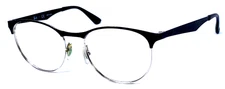 RAY-BAN RB6365 2861 Black/Silver Split Eyeglasses Frame 51-17-145