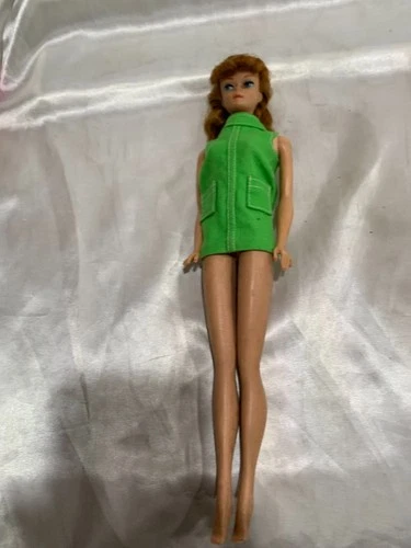 VTG 1958 Mattel Ponytail  Midge Barbie Blonde Doll Japan on Foot 3 fingers cut