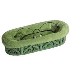 Glasses Holder Stand, Anti-scratch Plush Lined Eyeglass Holder Stand, Oval Ey...