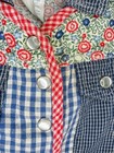 Vintage Baby Beluga Patchwork Vest Bloomer Set 6-9M Red White Blue Gingham Flora — photo 3