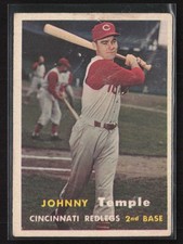 1957 Topps #9 Johnny Temple - VG Set Break!