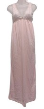 Nightgown Vintage JCPenney Pink Butterfly Nylon Maxi Empire Waist Cottagecore