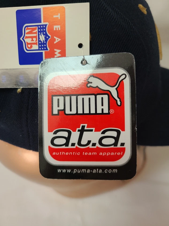 Gorra Los Angeles Rams Azul Snap Back Hecha por Puma A.t.a Nueva Con Etiquetas Foto 3 de 4