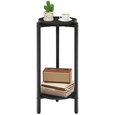 Small Round Side Table, Coffee Drink Table for Sofa Couch Corner, 28.7 H Slim...