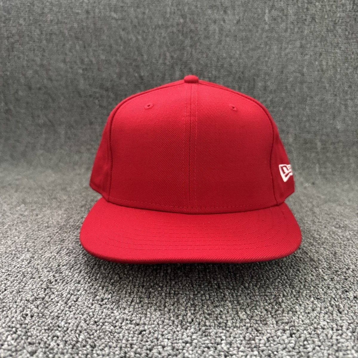 New Era Blank 9FIFTY Snapback Flat Brim Red One Size Hat