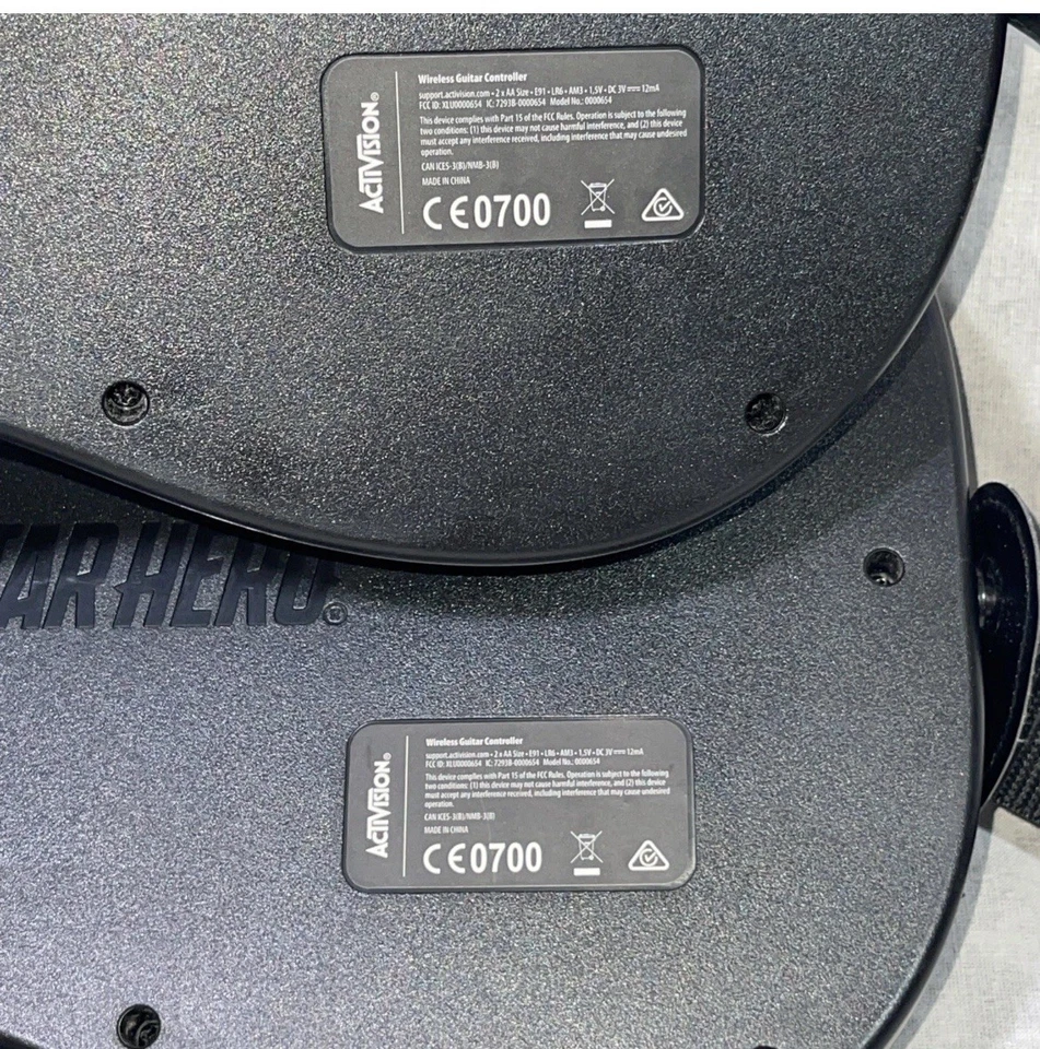 Guitar Hero guitarras e alças sem fio (par) PS3 PS4 Xbox Wii 0000654 SEM DONGLES - Imagem 4 de 4