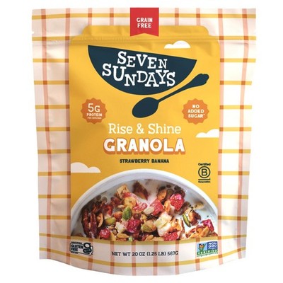 Seven Sundays Strawberry Banana Rise & Shine Nut Granola Mix, 20 oz