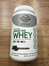 Garden of Life Sport Whey Protein Powder Chocolate Grass Fed Whey Bb 02/2026