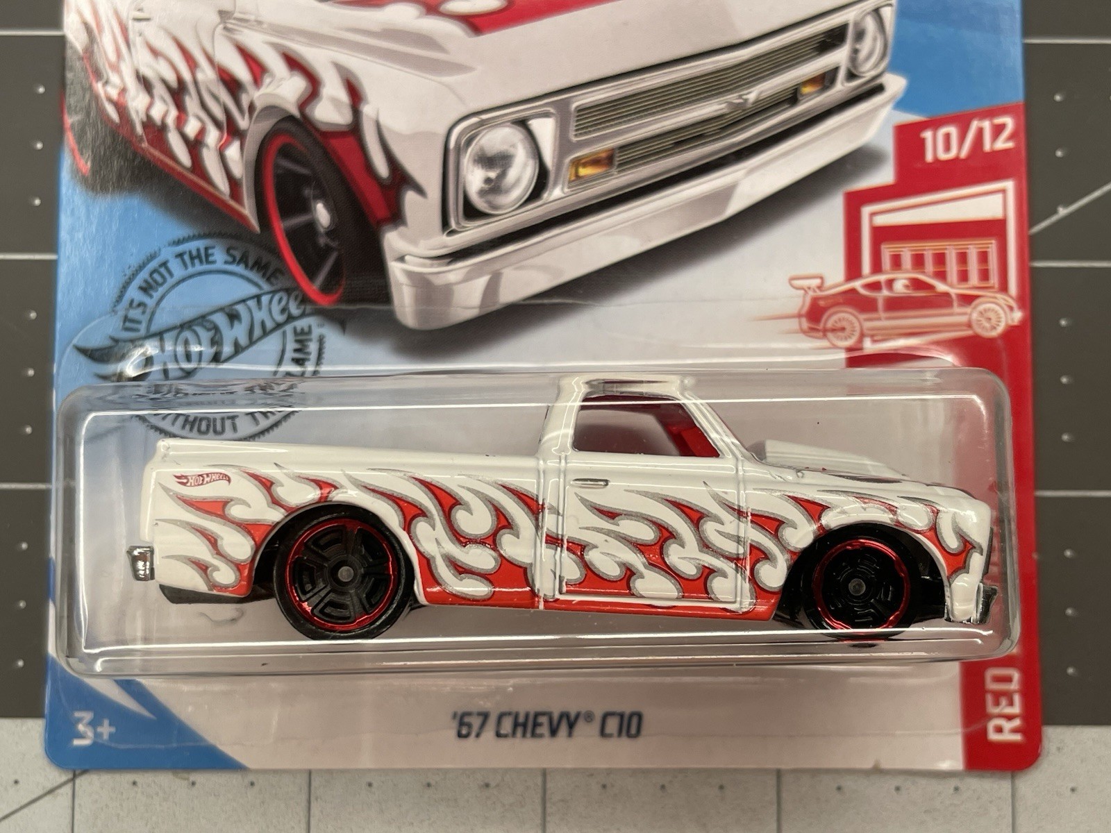 Hot Wheels 2019 Basic Flames Target Red Edition '67 Chevy C10 Pickup READ