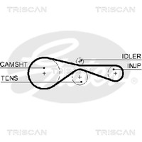 Zahnriemen Triscan 8645 5614XS FüR VW Audi Touareg 7LA 7L6 7L7 Phaeton 3D1 3D2