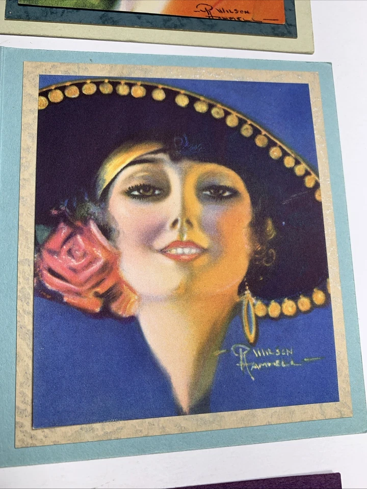 1931 Calendar Samples R Wilson Hammell Art Pretty Lady Flapper Girl Kemper Thos - Image 4 of 4