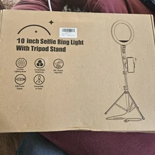 Kaiess 10.2" Selfie Ring Light with 65" Adjustable Tripod Stand  Phone Holder