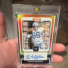 2024 Panini Certified Mirror Signatures Butch Johnson Dallas Cowboys Orange /50…