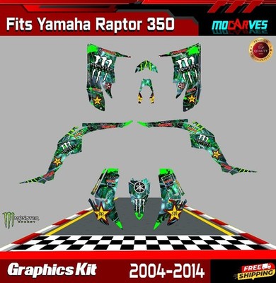 Graphics Kit Premium Yamaha Raptor 350  2004-2014 Decals Stikers 350 ATV