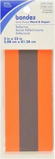 12-PACK  Wrights Bondex Iron-On Fluorescent Reflective Tape 2"X32" - Orange