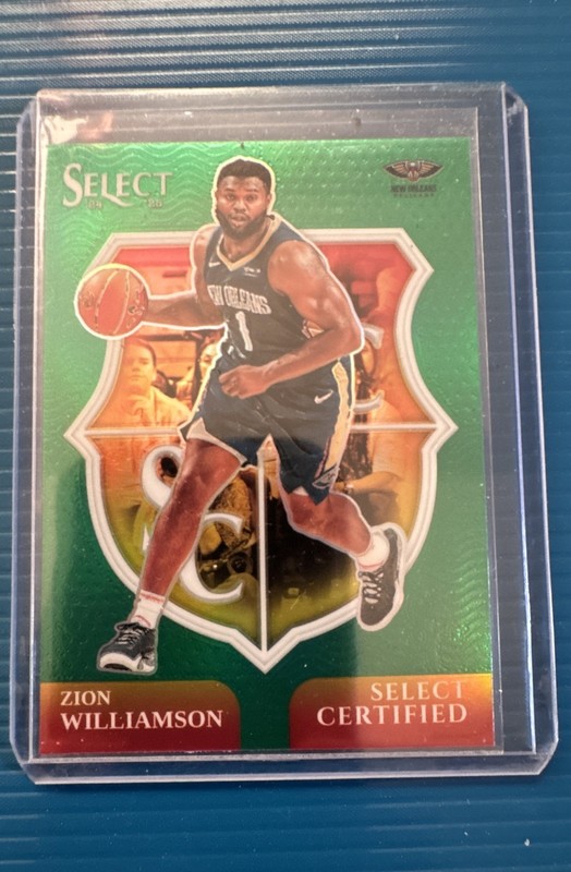 2024-25 Panini Select - Select Certified Zion Williamson #10 Green Prizm