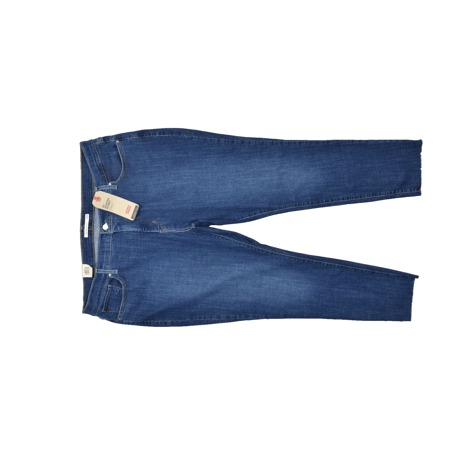Women's Plus Size 24w Mid Rise Blue New