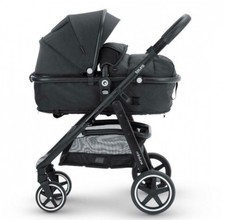Miniuno Toura Pram With Fixings In Black.