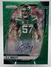 2024 Prizm FOTL #/5 C.J. MOSLEY GREEN SHIMMER AUTO COLOR MATCH CLEAN! 🔥 