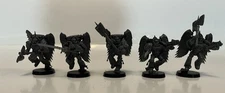 40k Blood Angel Sanguinary Guard with Winged Jump Packs (5) - plastic not primed