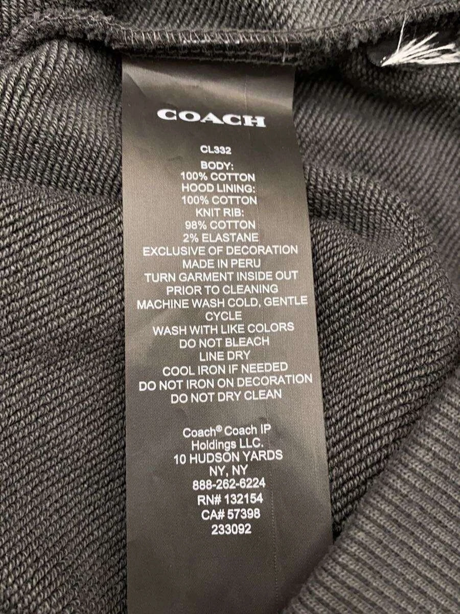 Felpa Coach con cappuccio L cotone GRIGIO mimetica CL332 usata