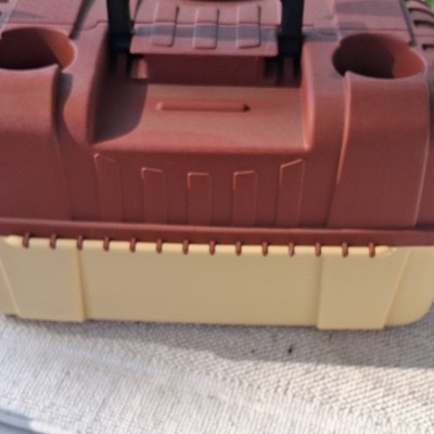 Flambeau 2059 Tackle Box Plastic Hard Case Brown Beige Removable Dividers | eBay Flambeau 2059 Tackle Box Plastic Hard Case Brown Beige Removable Dividers | eBay