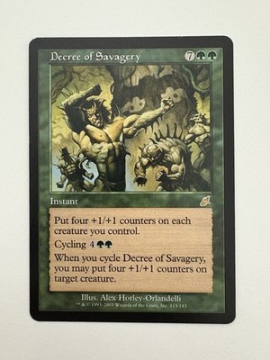 Decree of Savagery MTG Magic the Gathering Card LP Lightly Played SCG