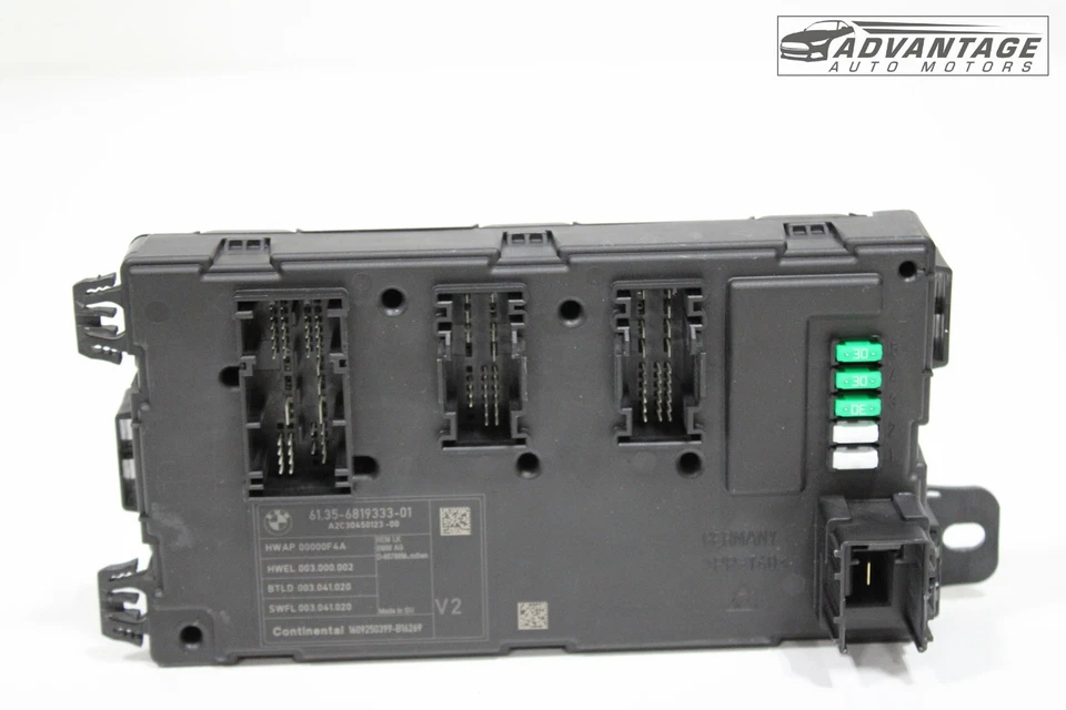 15-18 BMW 320I XDRIVE F30 BLOQUE RELÉ DE FUSIBLES TRASERO CARROCERÍA MÓDULO DE CONTROL UNIDAD BCM OEM Foto 4 de 4