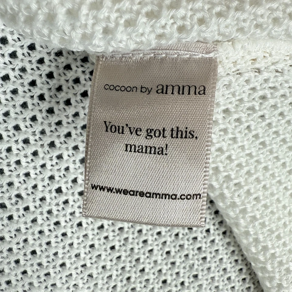 Шаль для кормления Cocoon By We Are Amma белый чехол пончо легкая дышащая - Изображение 4 из 4