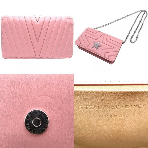Borsa a tracolla Stella Mccartney Star pelle sintetica rosa 0097 usata - Foto 2 di 4