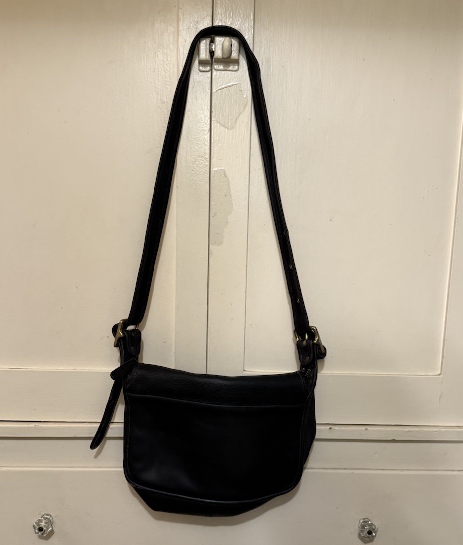 Vintage COACH Leather Patricia's Legacy Saddle Flap Messenger Crossbody Bag 9951 image 6