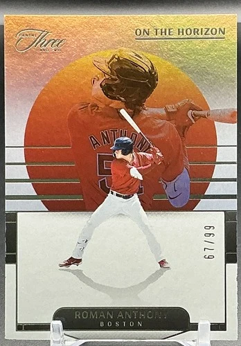2024 Panini Three and Two Roman Anthony On The Horizon #/99 Red Sox